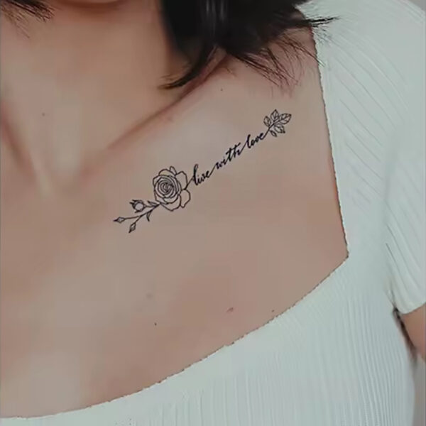 Rosengruß in Linienform – Bild 1