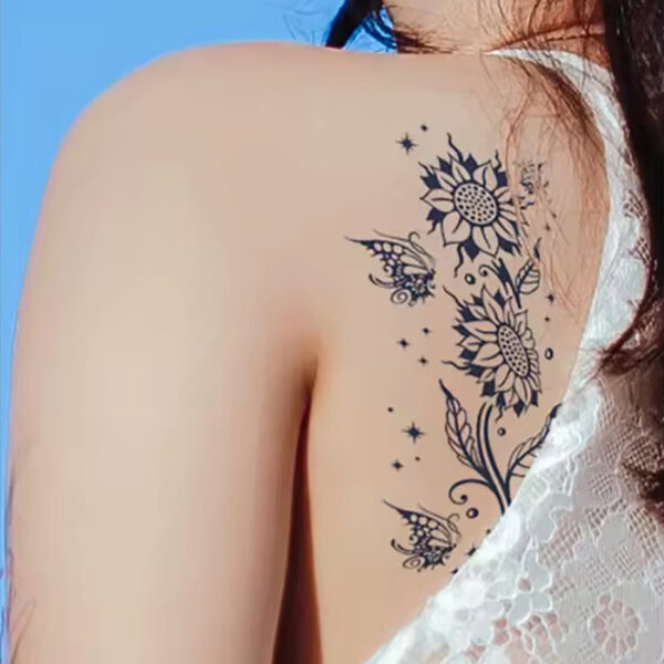 Sonnenblumen und Feenschmetterlinge – Bild 1